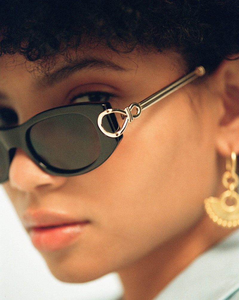 نظارة شمسية بيضاوية Le Specs Hydrus Link | أسود detail view